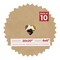 Beige Suede Mat Board for 20x20 Frames - Heart Opening for 6x6 Photos